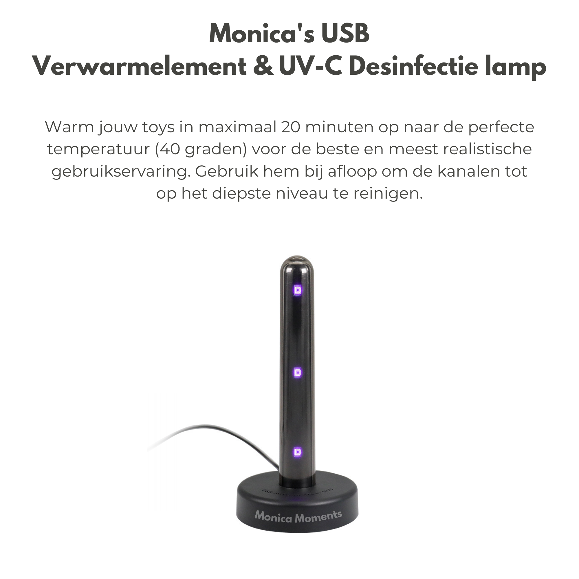 USB Verwarm & UV-C Desinfectie Lamp uitleg